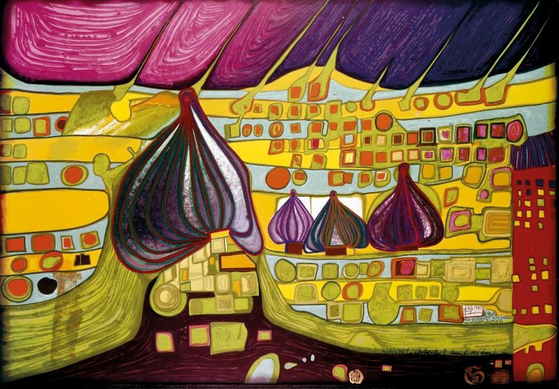 Friedensreich Hundertwasser: Testament im Mohn, 1971 © 2026 Gruener Janura AG, Glarus